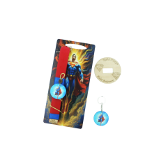 Χειροποίητη Λαμπάδα πλακέ με αρωματικό κερί  ''SUPERMAN'' 28cm