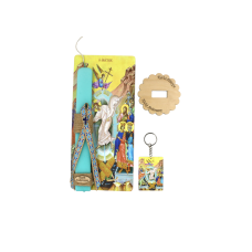 Χειροποίητη Λαμπάδα πλακέ με αρωματικό κερί ''ΑΝΑΣΤΑΣΗ'' 28cm